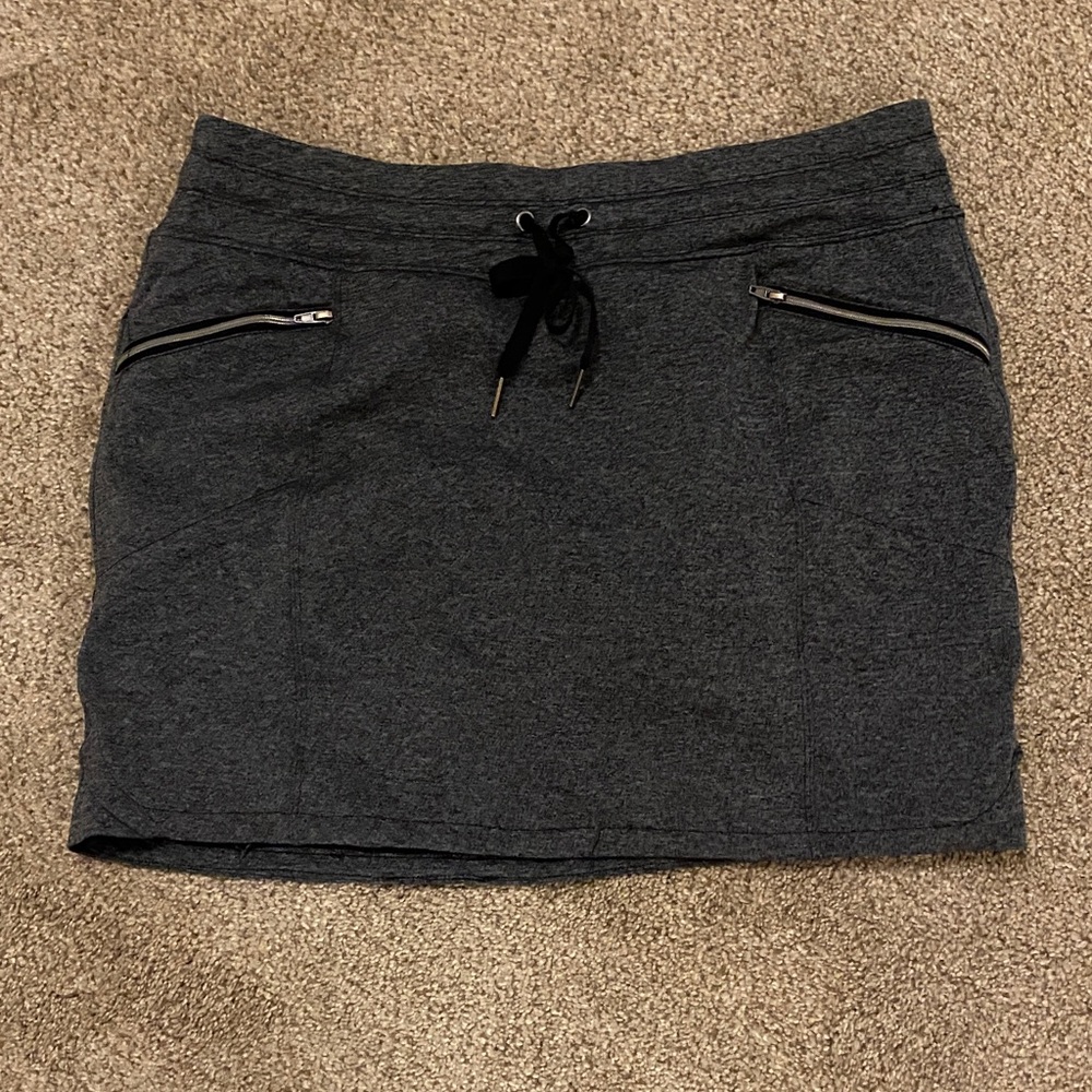 Tangerine Dark Gray Athletic Skort